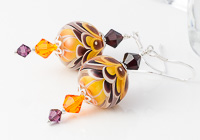 Golden Yellow Lampwork Earrings