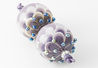 Purple Dahlia Lampwork Beads alternative view 2