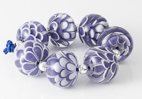 Purple and White Dahlia Beads alternative view 1