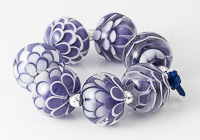 Purple and White Dahlia Beads alternative view 2