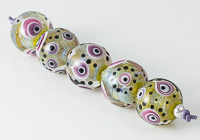 Silver Glass Graphics Beads