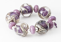 Purple Swirl Lampwork Beads alternative view 2
