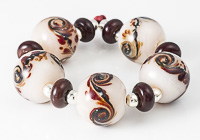 Swirly Lampwork Beads