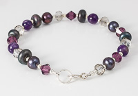 Purple Lampwork Bracelet alternative view 2