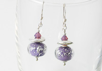 Purple Sparkly Earrings