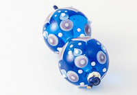 Turquoise Graphics Lampwork Beads alternative view 1