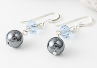 Haematite and Crystal Earrings alternative view 2