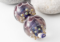 Purple Dichroic Lampwork Beads alternative view 1