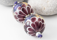 Purple Dichroic Lampwork Beads alternative view 2