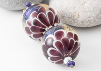 Purple Dichroic Lampwork Beads alternative view 2