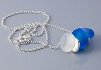 Blue Tumbled Charm Bead Necklace alternative view 2