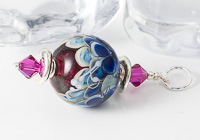 Lampwork Flower Bead Pendant 