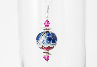 Lampwork Flower Bead Pendant  alternative view 1