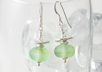 Stone Tumbled Lampwork Earrings