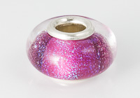 Silver Cored Dichroic Lampwork Bead