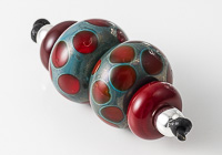 Purple Spotty Lampwork Bead Set alternative view 1