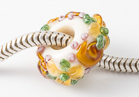 Flowery Lampwork Charm Bead alternative view 1