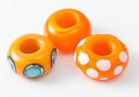 Orange Lampwork Charm Beads alternative view 2