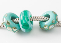 Teal Lampwork Charm Beads alternative view 1