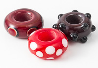 Red Lampwork Charm Beads alternative view 1