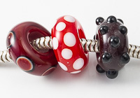 Red Lampwork Charm Beads alternative view 2