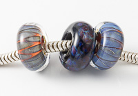 Blue Lampwork Charm Beads alternative view 1