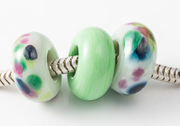 Green Lampwork Charm Beads alternative view 2