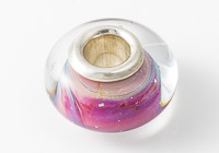 Pink Silver Cored Lampwork Bead alternative view 2