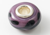 Purple Leaf Silver Cored Lampwork Bead alternative view 2