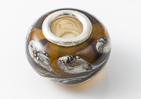 Brown Leaf Silver Cored Lampwork Bead alternative view 1