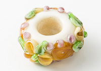 Flowery Lampwork Charm Bead alternative view 1