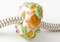 Flowery Lampwork Charm Bead alternative view 2