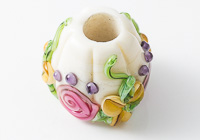 Flowery Lampwork Charm Bead alternative view 1