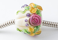 Flowery Lampwork Charm Bead alternative view 2