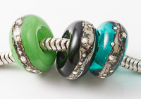 Green Lampwork Charm Beads alternative view 2