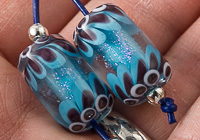 Dichroic Dahlia Lampwork Beads alternative view 2