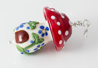 Lampwork Toadstool Pendant