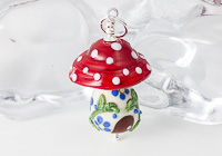 Lampwork Toadstool Pendant alternative view 2