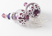 Purple Lampwork Earrings alternative view 2