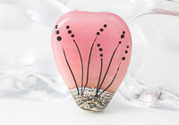 Pink Sunset Lampwork Tree Bead alternative view 1