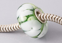 Flowery Cored Lampwork Bead