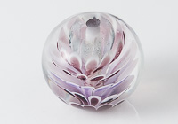 Purple Dahlia Lampwork Bead alternative view 2