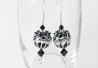 Black Lampwork Earrings alternative view 1