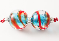 Dichroic Lampwork Beads