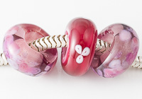 Pink Lampwork Charm Beads alternative view 1