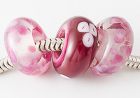 Pink Lampwork Charm Beads alternative view 1