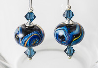 Galaxy Lampwork Earrings