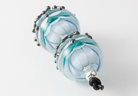 Blue Dahlia Lampwork Beads alternative view 1