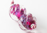 Dichroic Swirly Lampwork Beads alternative view 1
