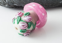 Toadstool Lampwork Bead alternative view 2